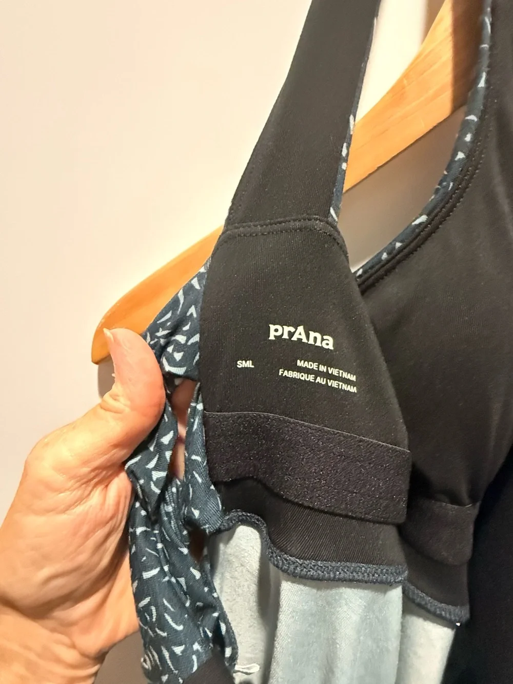 Prana Dark Navy Printed Lata midi Dress